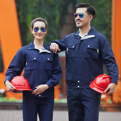 Spring and Autumn Workwear Set Men's Uniform Canvas Protective Clothing Worker Factory Clothes Durable Automotive Repair Labor Uniform Wholesale