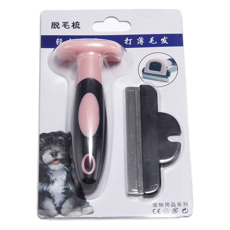 Mascota gato peine limpieza pelo perro peine aguja peine autolimpiante peine depilación aguja fina peine removedor de pelo perro gato suministros para mascotas