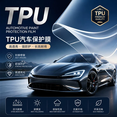 Instant Repair Hydrophobic TPU Invisible Car Wrap Transparent Paint Protection Anti-Scratch Car Body Film Wholesale PPF Car Film Factory
