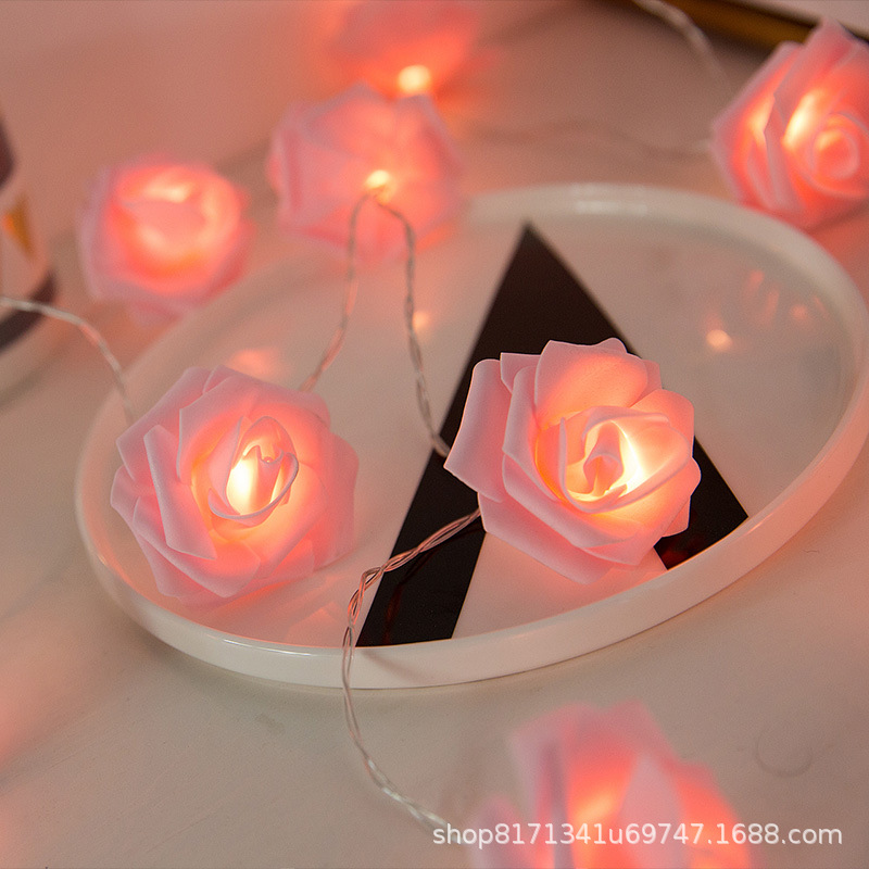 Rosas de lámparas, decoración de decoración