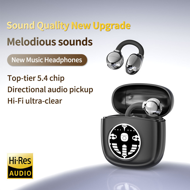 Huaqiangbei Private Model Ear Clip-Style Headphones Suitable for Apple AirPods Noise-Cancelling Cross-Border Smart Headphones Huaqiangbei Private Model Ear Clip-Style Headphones Suitable for Apple AirPods Noise-Cancelling Cross-Border Smart Headphones
