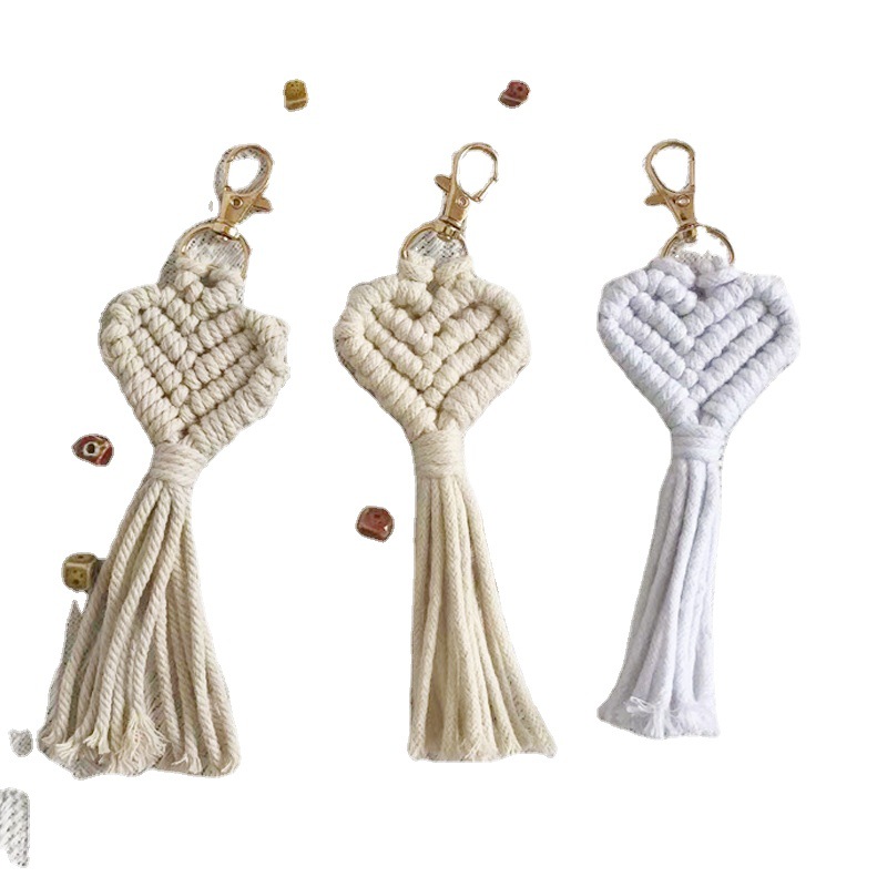 Accesorios para llaves tejidos a mano, llavero, accesorios de la dinastía han, bolso para teléfono móvil, colgante de joyería, pequeños regalos creativos al por mayor