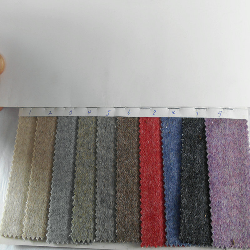 羊毛羊驼阿尔巴卡人字纹 大小人字斜 TR双面双色毛呢鞋帽服装面料