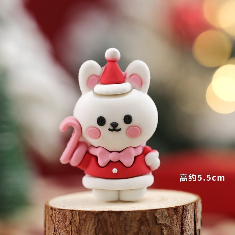 著作権クリスマスケーキ装飾装飾品ソフトゲルクリスマス楽しい老人雪だるまヘラジカクリスマスツリーパーティープラグイン|undefined