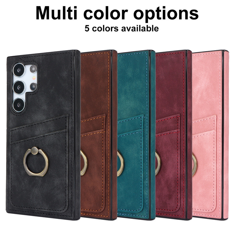 Foreign Trade Suitable for Samsung A52 Phone Case with Card Slot, Leather Cover, Ring Holder for Galaxy 54/A53/Note20 Ultra Foreign Trade Suitable for Samsung A52 Phone Case with Card Slot, Leather Cover, Ring Holder for Galaxy 54/A53/Note20 Ultra