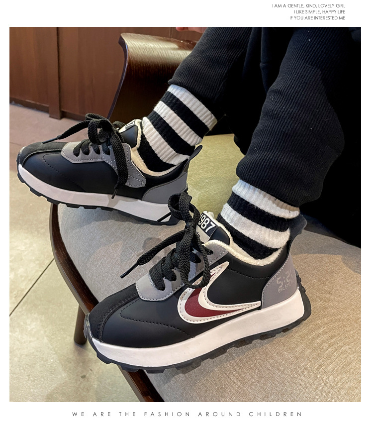 Forrest Gump Sh 2023 per bambini Autunno Nuova scarpa singola Moda Leggera Sport Sh Corsa per ragazze Sh Dad's_voghion.com