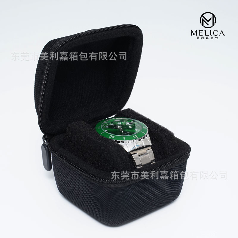 Fábrica directa en stock caja de Reloj portátil EVA bolsa de almacenamiento logotipo caja de reloj mecánico reloj profesional almacenamiento