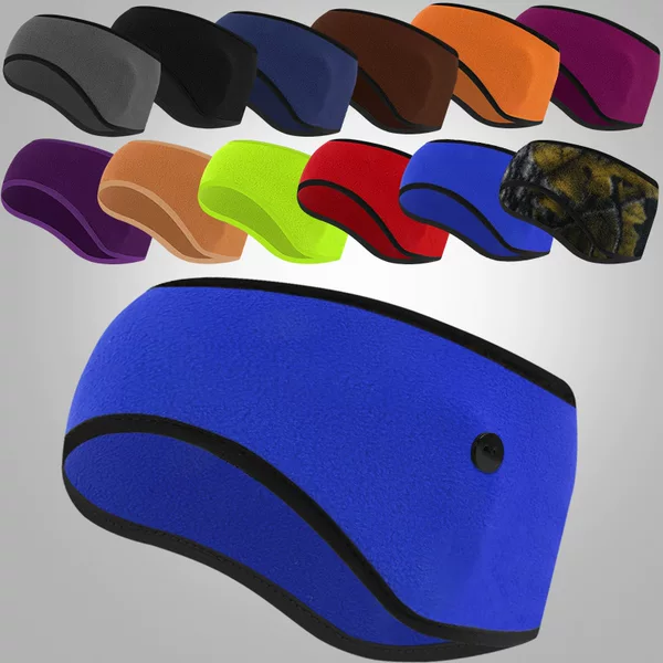 Warm Fleece Headband for Skiing, Running, and Cycling; Thickened Fleece Ear Protection Headband for Outdoor Sports and Cold Protection