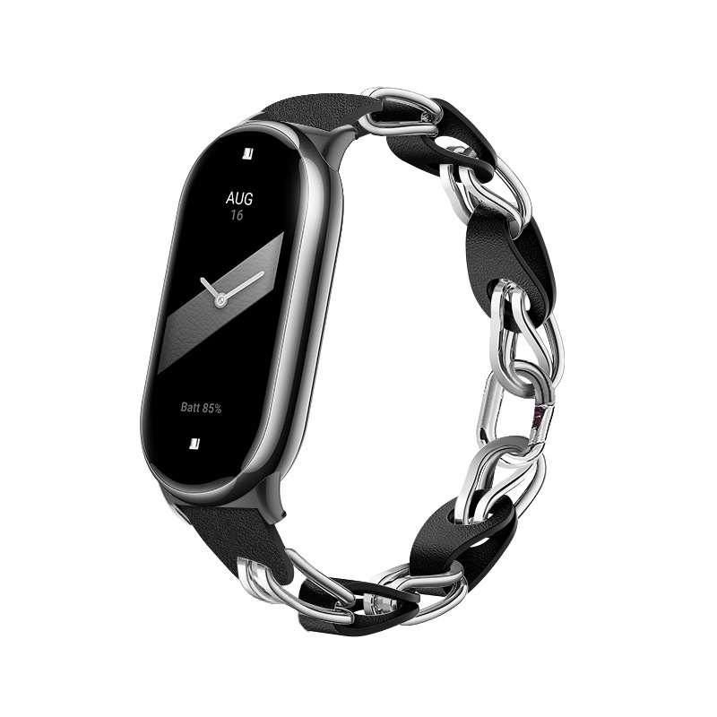 El nuevo [el mismo estilo oficial] es adecuado para la pulsera Xiaomi 9/8, pulsera de cadena de metal hueco, deportes inteligentes 8 7