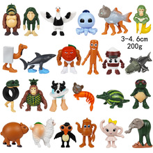 跨境新品外国山海经手办通通通木棍人公仔穿鞋鲨鱼玩具模型摆件