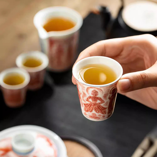 Jingdezhen Vientiane Chai Boiled Tea Cup Happy Master Cup Chinese…