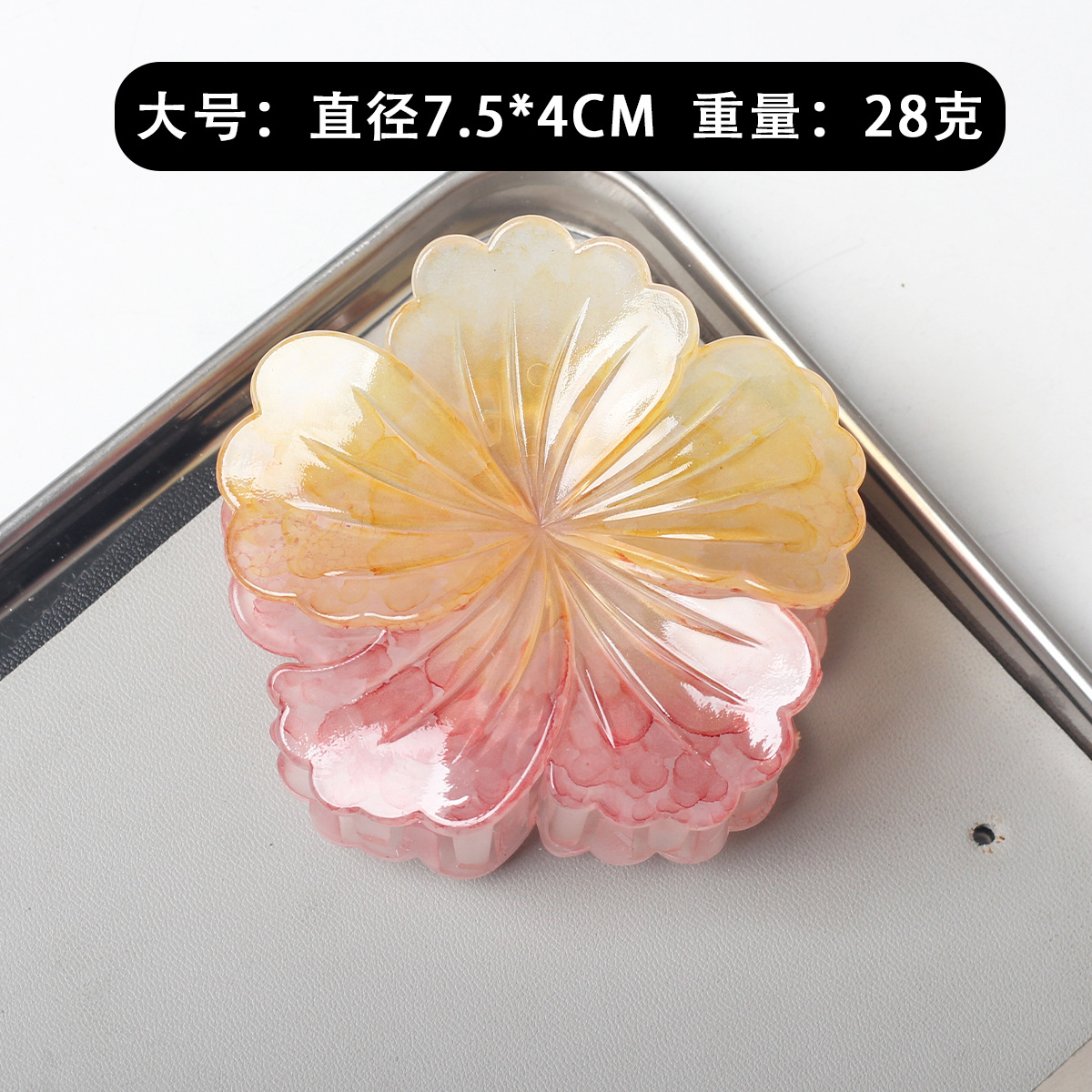 Venta caliente transfronteriza moda Mori pequeña fresca y dulce color caramelo flor enrollable pinza pinza para el cabello con sentido avanzado accesorios para el cabello