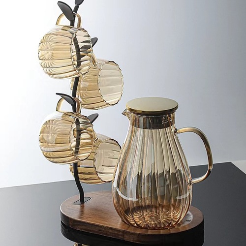 Cold kettle set, high temperature resistant glass cup, high borosilicate glass kettle, cold kettle, high appearance, large capacity wholesale