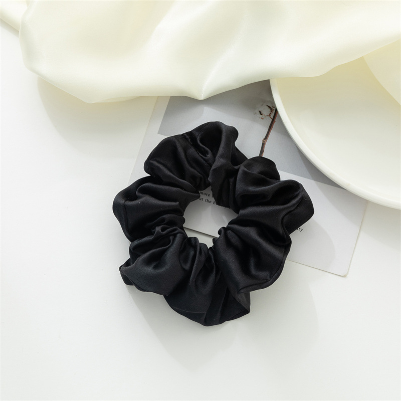 Nuevo anillo de cabello de seda Amazon color sólido universal anillo de cabello de seda coreana anillo de cabello de seda