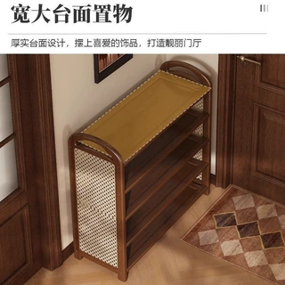 多层家用门口中古鞋柜租房宿舍入户门玄关室内好看鞋子收纳架