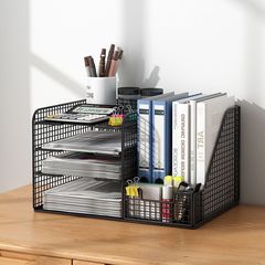 ファイルラック厚みのあるファイルボックス収納ボックス多層オフィス収納ラック大容量財務データ教師分類ラック