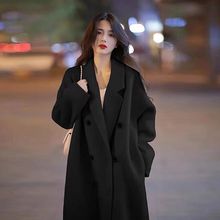 羽绒服女冬季2025新款中长款呢子毛呢外套加厚羽绒内胆大衣