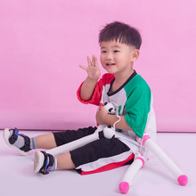 熊猫毛绒玩具填充海绵双截棍双节棍儿童健身玩耍国宝黑色蓝色粉红