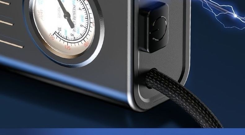 Rechargeable electric car air pump, fully automatic air pump, high-power portable car air pump