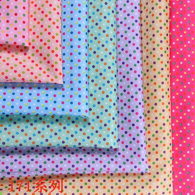 Manufactor goods in stock Jeanette Polyester fabric cloth new pattern printing Wave series colour Dot cloth wholesale