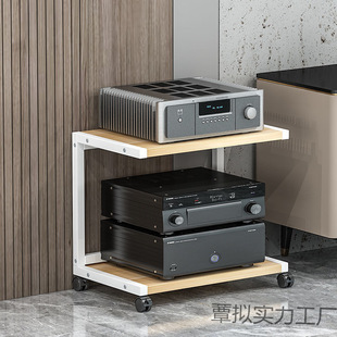 Amplifier, Printer, Computer Host, Tube Amplifier, Multi-Layer Adjustable Hifi Equipment, Mobile Audio and Video Shelf Cabinet