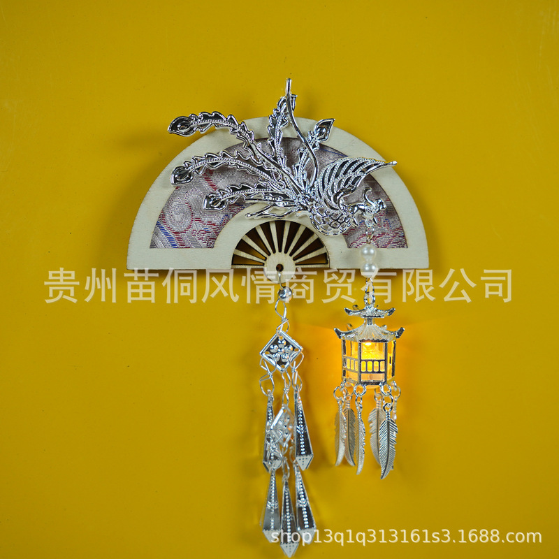 批发工厂贵州苗寨宫灯款苗银冰箱贴伴手礼旅游文创纪念品|undefined