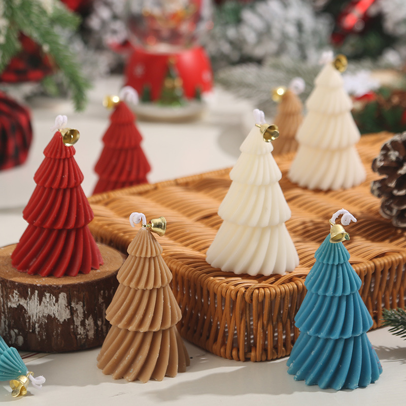 新品スパイラルクリスマスツリーアロマキャンドル高級感クリスマスお土産isクリエイティブホーム置物クリスマスプレゼント|undefined