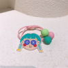 Children's cartoon cute ponytail, hair rope, Korean style, flowered