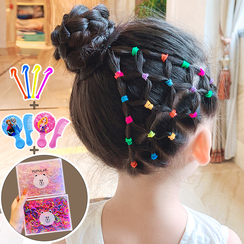 Banda para el cabello cuerda para el cabello accesorios para el cabello banda para el cabello al por mayor niños bebé lazo para el cabello no duele banda de goma para el cabello niña bebé tamaño pequeño