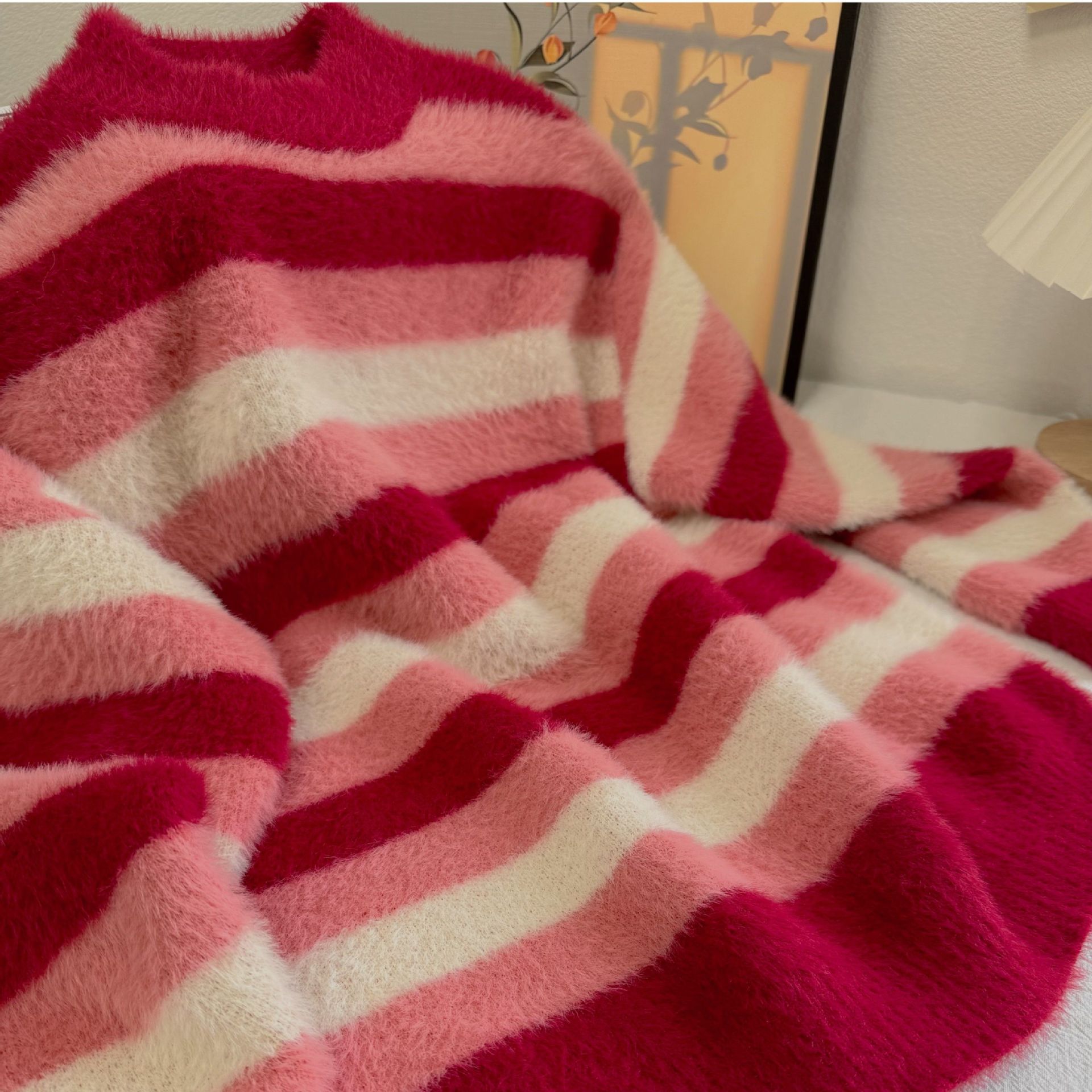 Niños imitación de agua suéter de invierno niñas otoño y invierno nuevo estilo coreano jersey niños de mediana edad tendencia de chaqueta roja Año Nuevo