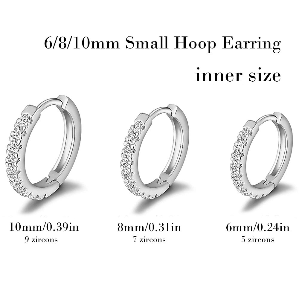 4g Weight 1 Piece Simple Style Geometric Inlay Copper Zircon Hoop Earrings