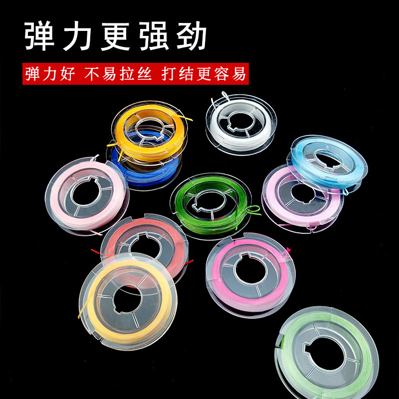Small Roll of Elastic Cord Mini Beading String DIY Bracelet Craft String Colorful Elastic Band Crystal String Elastic Cord Small Roll of Elastic Cord Mini Beading String DIY Bracelet Craft String Colorful Elastic Band Crystal String Elastic Cord