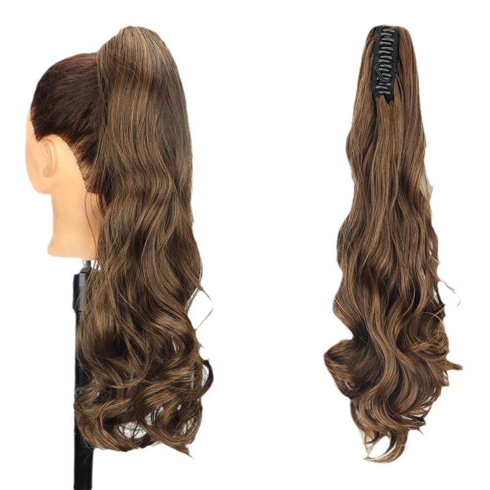 Hair Extensions Paryk Hestehale Tiger Clip Krøllet Hestehale Mode Dame Hestehale Lang Layered Clip Hestehale_voghion.com
