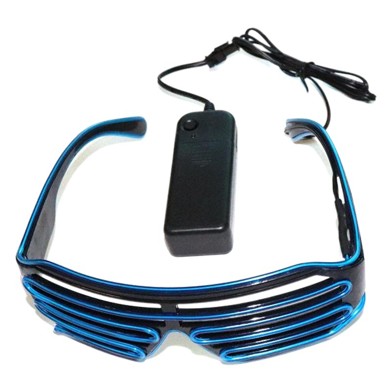 Gafas LED persianas gafas luminosas fluorescentes danza rendimiento apoyos danza fiesta discoteca TikTok alegría apoyos