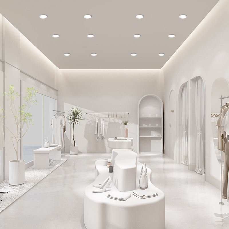 Downlight LED incrustado de alta potencia tienda comercial de 6 pulgadas 8 pulgadas 40 agujeros lámpara 50W lámpara de barril lámpara de techo lámpara de agujero