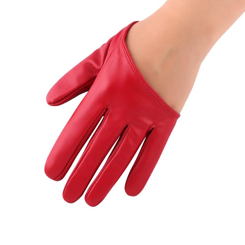 Nuevo rendimiento de las mujeres guantes hip hop discoteca DS danza dedo medio Palma danza coreana punk rendimiento guantes