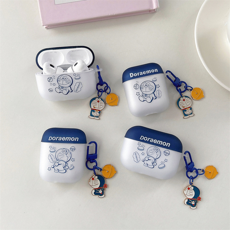 Japanese Cartoon Doraemon Suitable for AirPods Pro 3Rd Generation Protective Case 4Th Generation Pro 2 Apple Bluetooth Earphone Case Japanese Cartoon Doraemon Suitable for AirPods Pro 3Rd Generation Protective Case 4Th Generation Pro 2 Apple Bluetooth Earphone Case