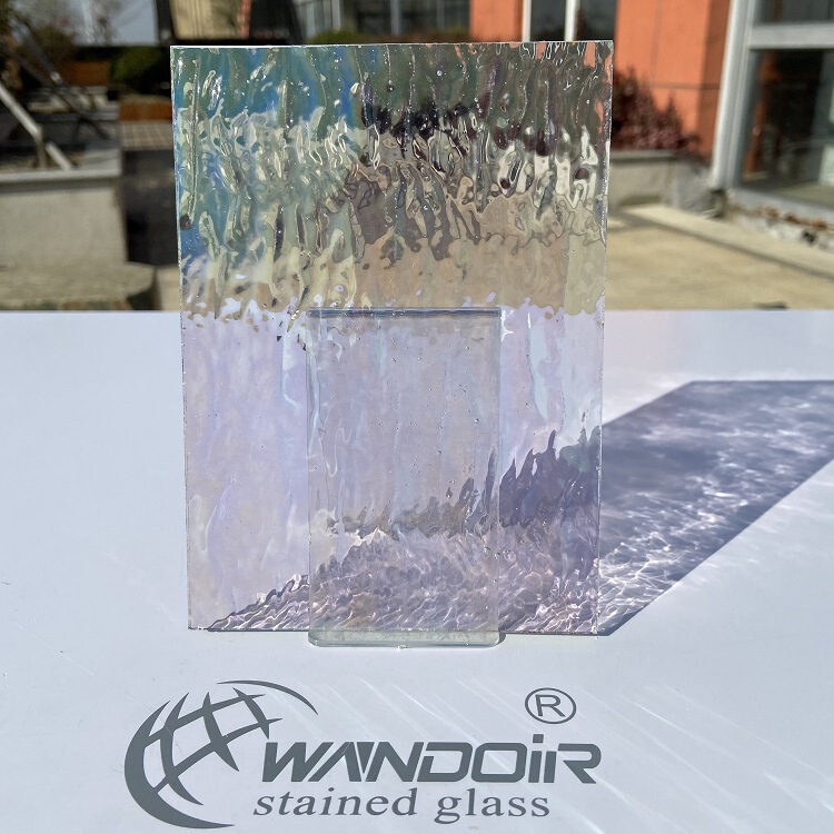 High-quality high-grade bubble glass Pearl colorful water pattern embossed glass colored glass [100SIR]]
