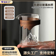 观山玻璃大号公道杯家用防烫分茶器加厚高硼硅分茶杯公杯茶漏套装