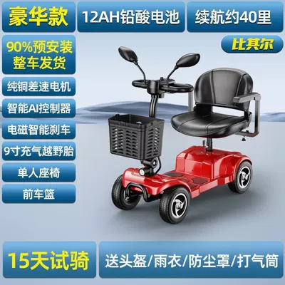 Household Folding Small Low-Speed Electric – Qatlanan elektrik velosipedlər - 9inch-off-road-tires-12a-lead-acid-batterysingle-personabout-40-miles