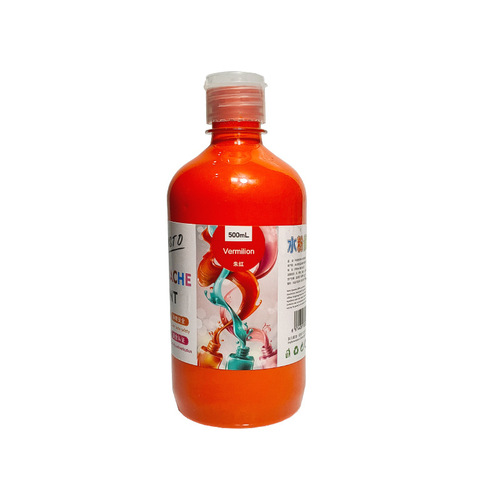 500ml watercolor paint 32-color bottle, squeeze-type paint training kit, finger painting, children's paint, washable