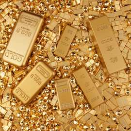 迷你小金条金砖聚宝盆一桶金相框专用小配件沙金小金砖金条小摆件