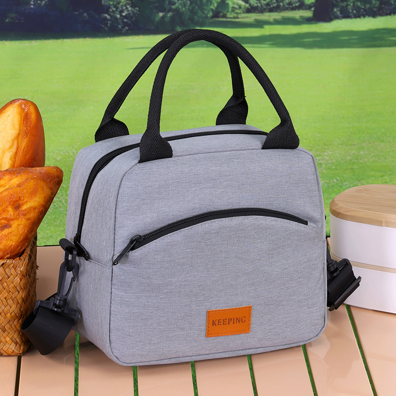 Bolsa portátil de almuerzo portátil, bolsa de aislamiento de aluminio, bolsa de almuerzo de almuerzo de gran capacidad, bolsa de mano pequeña