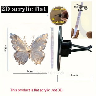 Decorative Car Air Outlet Kit, Long-Lasting Fragrance Card Slot, Perfume Clip, Acrylic Aromatherapy Tablets, Car Aromatherapy
