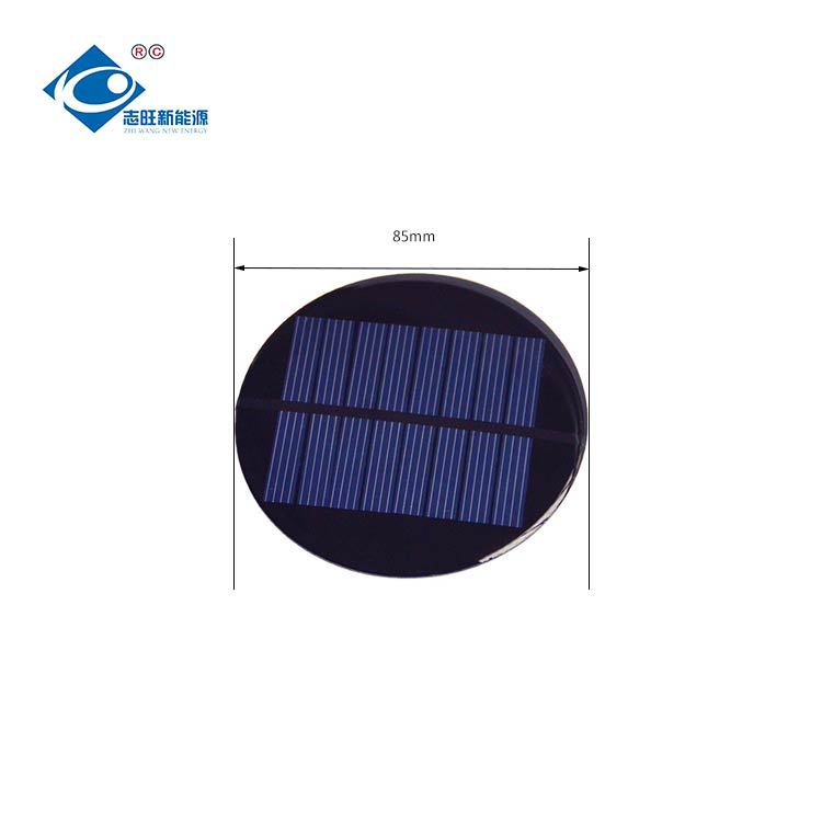 志旺4V 圆型滴胶多晶直径85mm 太阳灯板0.5W庭院灯供电用尺寸多样