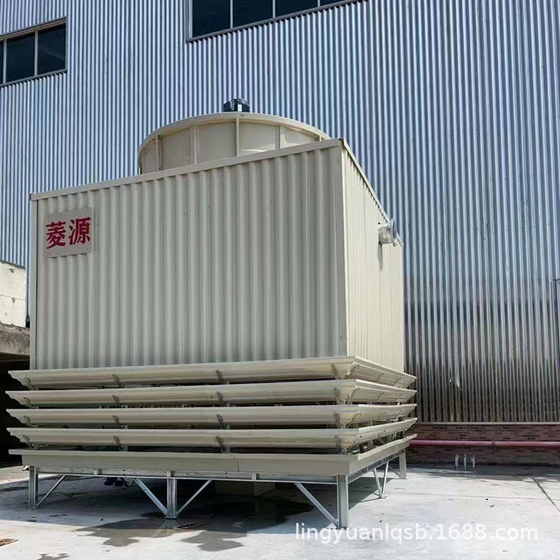 工厂直销工业冷却塔现货200T玻璃钢方形逆流式方塔200吨低噪