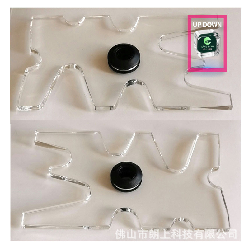 亚克力透明九球杆架杆头135MM升级版架杆器桌球台球用品鹿角架