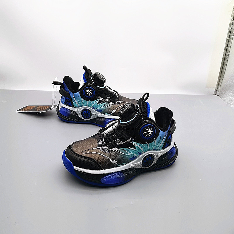 Zapatos deportivos de algodón masculinos de cuero de invierno nuevos zapatos para niños, niños, zapatos para padres, zapatos para niños