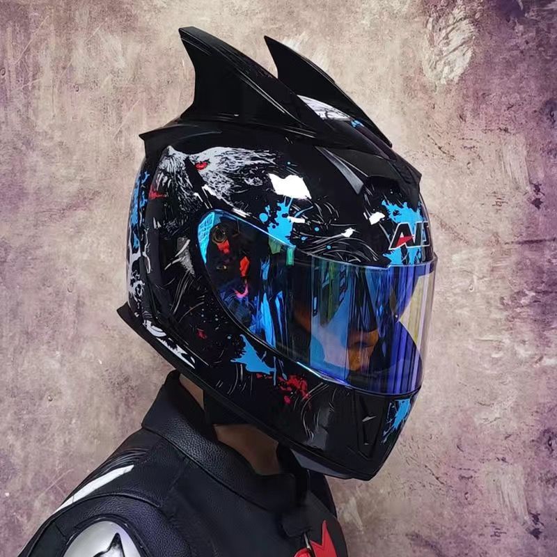 블루 울프/오로라 렌즈(야간 투시 가능) + 뿔