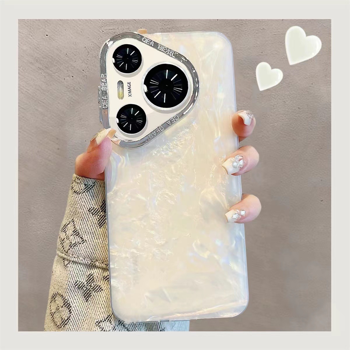 Patrón de concha de color sólido simple para Huawei Mate70Pro funda para teléfono móvil P70/60 pareja M60Pro funda protectora